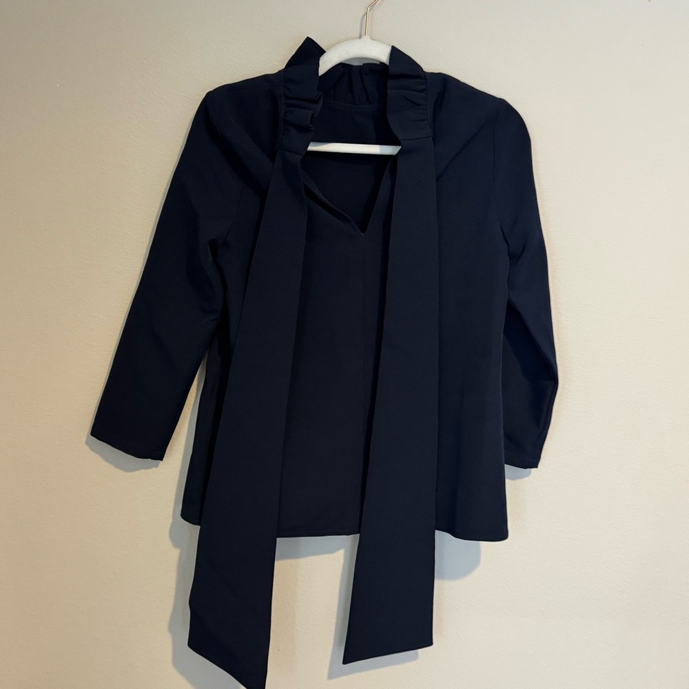 Tuckernuck Navy Faye Blouse - Picture 7 of 10